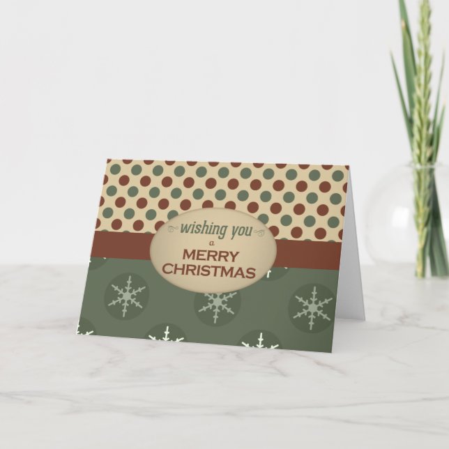 Weihnachtsgeschenk Feiertagskarte (Vorderseite)