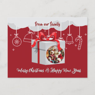 Weihnachtsgeschenk Feiertagspostkarte