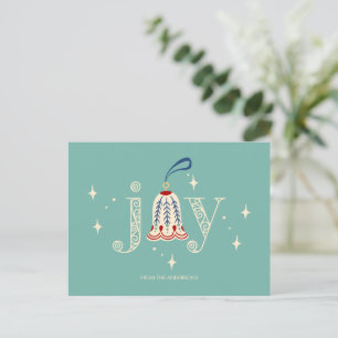 Weihnachtsgeschenk Feiertagspostkarte