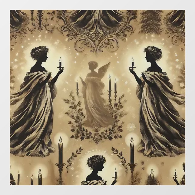 Weihnachtsgeschenk Fensteraufkleber (Blatt)