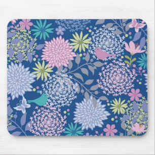 Weihnachtsgeschenk Floral 60. Geburtstag Mousepad
