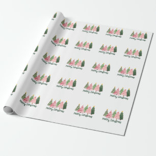 Weihnachtsgeschenk Frohe Weihnachtsbaum Geschenkpapier