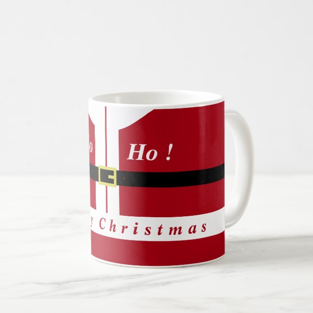Weihnachtsgeschenk Funny Weihnachtsmann Design Kaffeetasse (VorderseiteRechts)