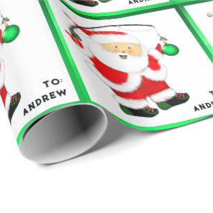 Weihnachtsgeschenk für Angler Geschenkpapier