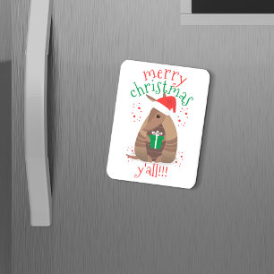 Weihnachtsgeschenk für Armadillo Texas Magnet