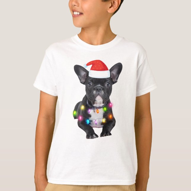 Weihnachtsgeschenk für Bulldoggen T-Shirt (Vorderseite)