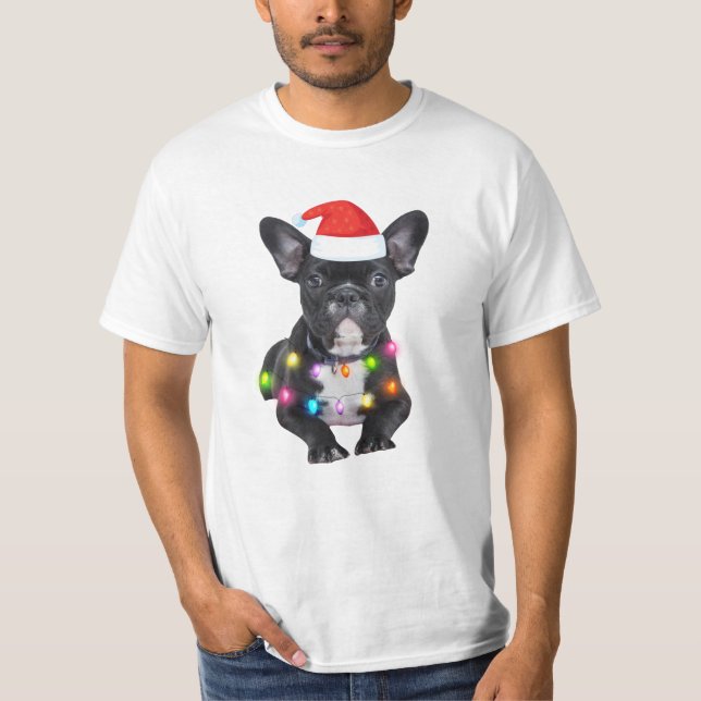 Weihnachtsgeschenk für Bulldoggen T-Shirt (Vorderseite)