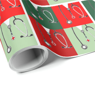 Weihnachtsgeschenk für den Arzt Geschenkpapier