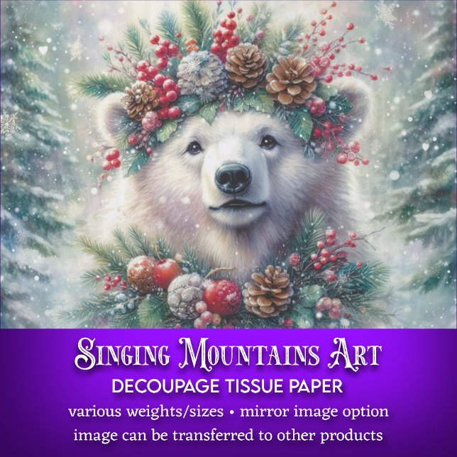 Weihnachtsgeschenk für den Eisbär Seidenpapier (Von Creator hochgeladen)