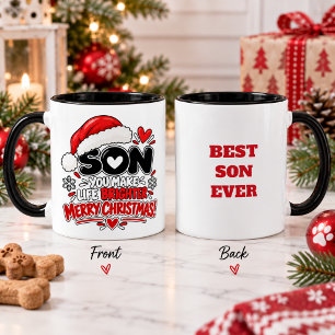 Weihnachtsgeschenk für den Sohn mit herzlichen Fei Tasse