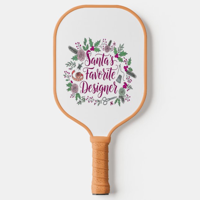 Weihnachtsgeschenk für den Weihnachtsmann Pickleball Schläger (Vorderseite)