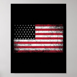 Weihnachtsgeschenk für die amerikanische Flagge Vi Poster