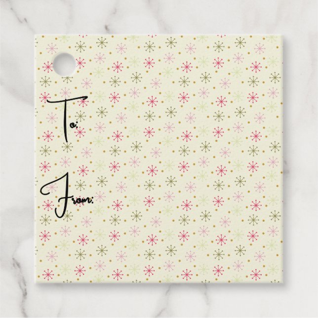 Weihnachtsgeschenk für die Sternexplosion Mitte de Geschenkanhänger (Vorderseite)