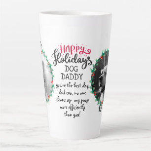 Weihnachtsgeschenk für DOG DADDY oder MOMMY 2 x FO Milchtasse