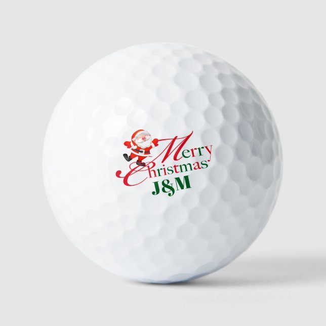 Weihnachtsgeschenk für Ehemann Frohe Weihnachten Golfball (Vorderseite)