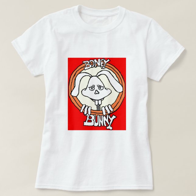 Weihnachtsgeschenk für Frauen Boney Bunny T-Shirt (Design vorne)