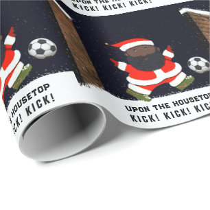 Weihnachtsgeschenk für Fußball Geschenkpapier