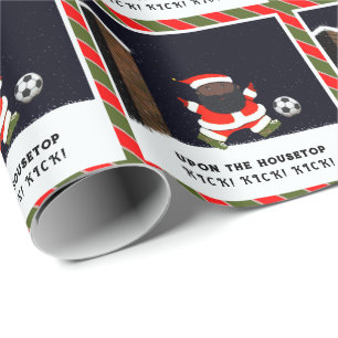Weihnachtsgeschenk für Fußball Geschenkpapier