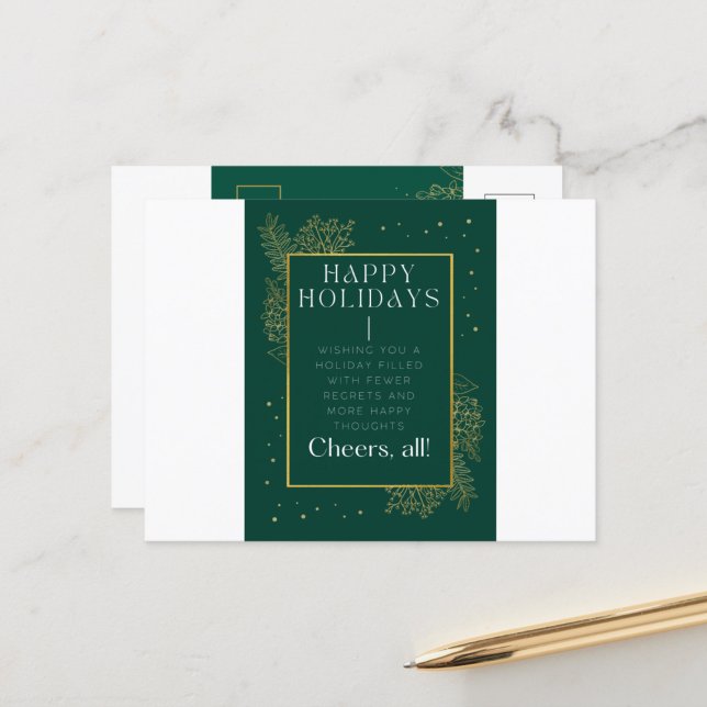 Weihnachtsgeschenk für Geschäftsreisen Postkarte (Von Creator hochgeladen)