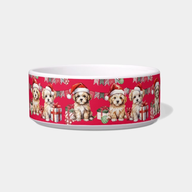 Weihnachtsgeschenk für Hunde - Haustiere Schüssel (Rechts)