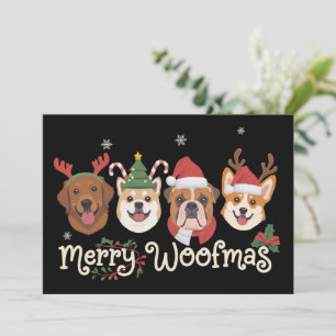 Weihnachtsgeschenk für Hundebesitzer Feiertage Frö Feiertagskarte