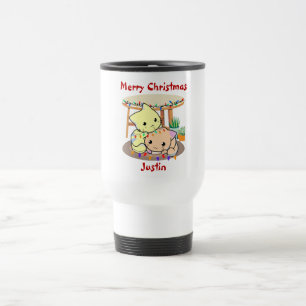Weihnachtsgeschenk für Katzen, personalisierter Na Reisebecher
