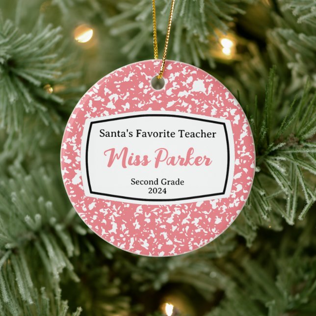 Weihnachtsgeschenk für Kompositionslehrer Keramik Ornament (Baum)