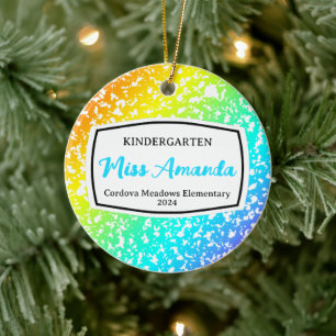Weihnachtsgeschenk für Kompositionslehrer Keramik Ornament