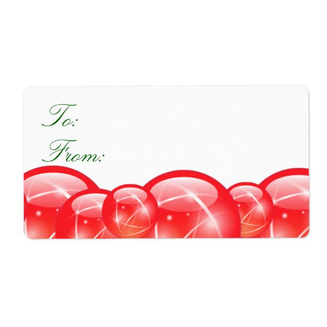 Weihnachtsgeschenk für Labels (Vorne)