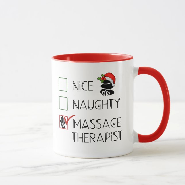 Weihnachtsgeschenk für Massagen Tasse (Rechts)
