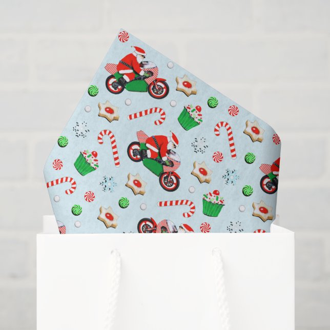 Weihnachtsgeschenk für Motorräder Seidenpapier (Geschenktüte)
