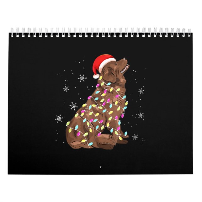 Weihnachtsgeschenk für Neufundländer |lustiger Hun Kalender (Titelbild)