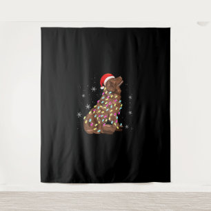 Weihnachtsgeschenk für Neufundländer lustiger Hun Wandteppich