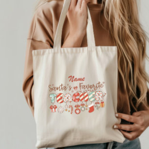 Weihnachtsgeschenk für Santas Lieblingslehrer Tragetasche