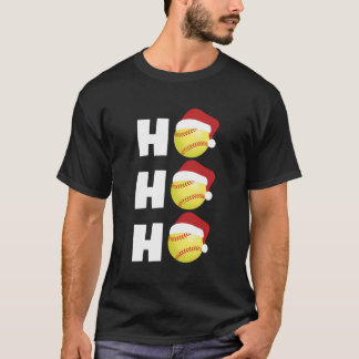 Weihnachtsgeschenk für Softball Player Coach 'Ho H T-Shirt