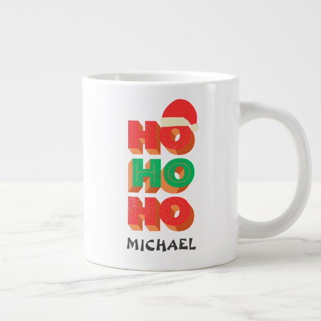 Weihnachtsgeschenk für Vater/Ehemann, personalisie Jumbo-Tasse (Rechts)