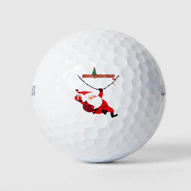 Weihnachtsgeschenk für Vater und Großvater Golfball (Vorderseite)