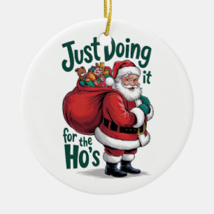Weihnachtsgeschenk für Weihnachtsmann Keramik Ornament