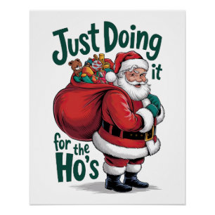 Weihnachtsgeschenk für Weihnachtsmann Poster