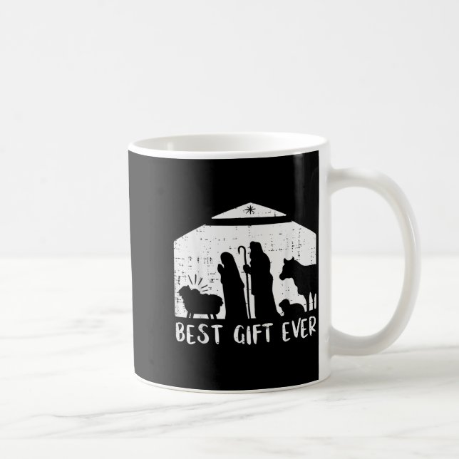 Weihnachtsgeschenk Geburt Christi Xmas Christlich  Kaffeetasse (Rechts)