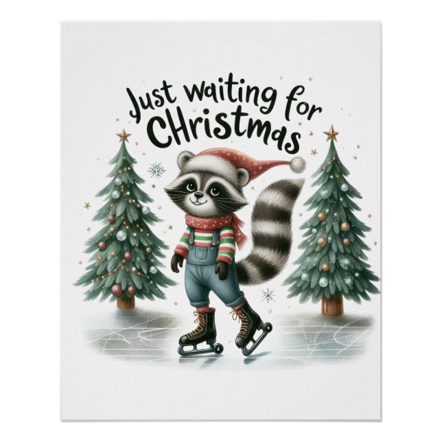 Weihnachtsgeschenk gerade Gewartet Poster (Vorderseite)