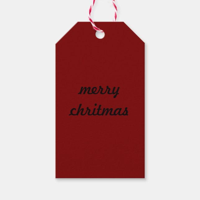Weihnachtsgeschenk Geschenkanhänger (Vorderseite)
