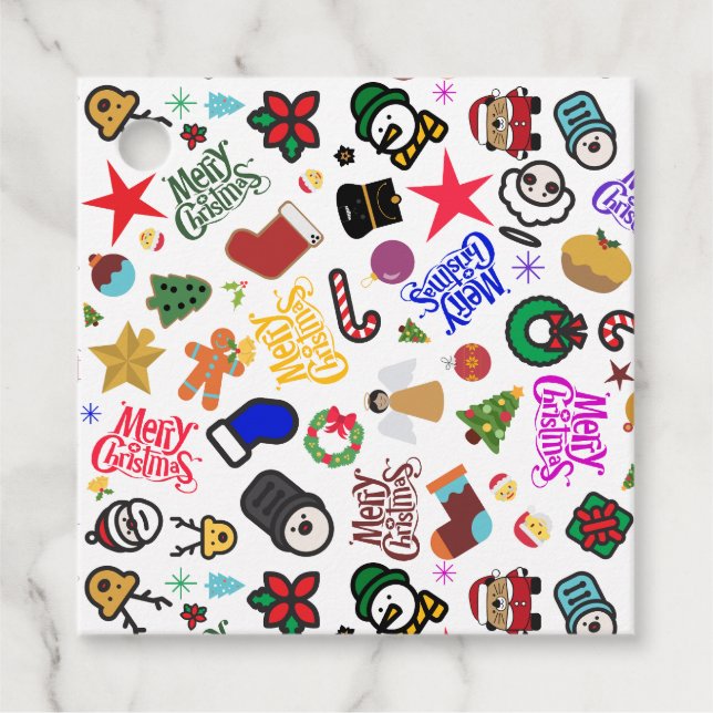 Weihnachtsgeschenk Geschenkanhänger (Vorderseite)