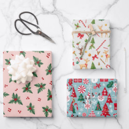 Weihnachtsgeschenk Geschenkpapier Set