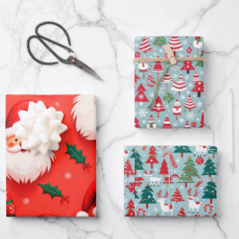 Weihnachtsgeschenk Geschenkpapier Set