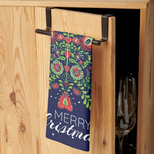 Weihnachtsgeschenk Geschirrtuch (Drittel gefaltet)