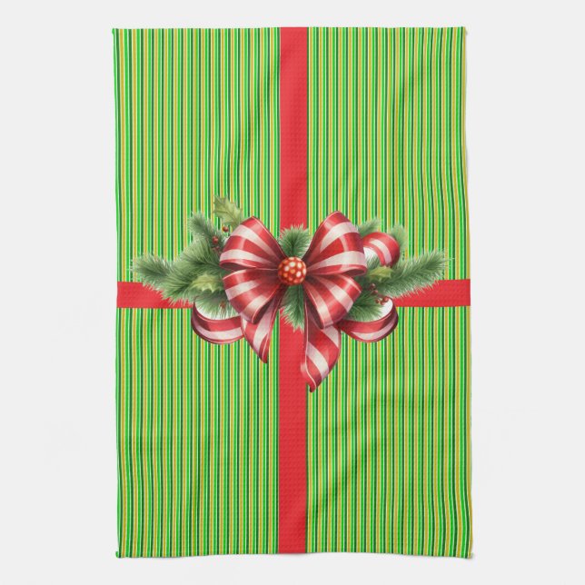 Weihnachtsgeschenk Geschirrtuch (Vertikal)