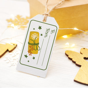 Weihnachtsgeschenk - Gnome-Geschenkmarke Geschenkanhänger