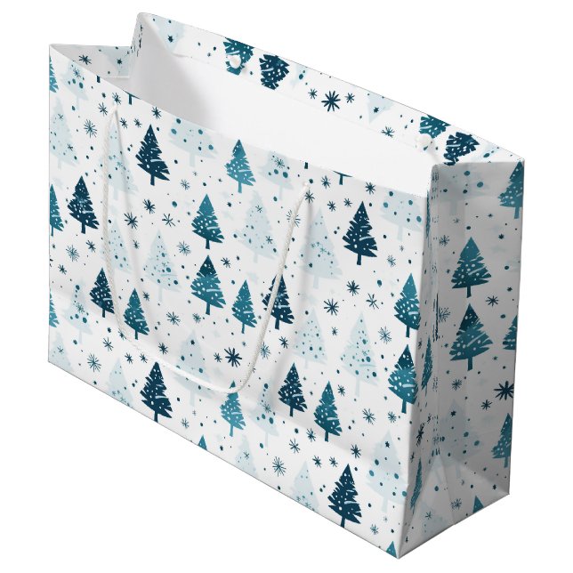 Weihnachtsgeschenk Große Geschenktüte (Vorderseite Schrägansicht)