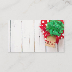 Weihnachtsgeschenk-Hintergrund Visitenkarte